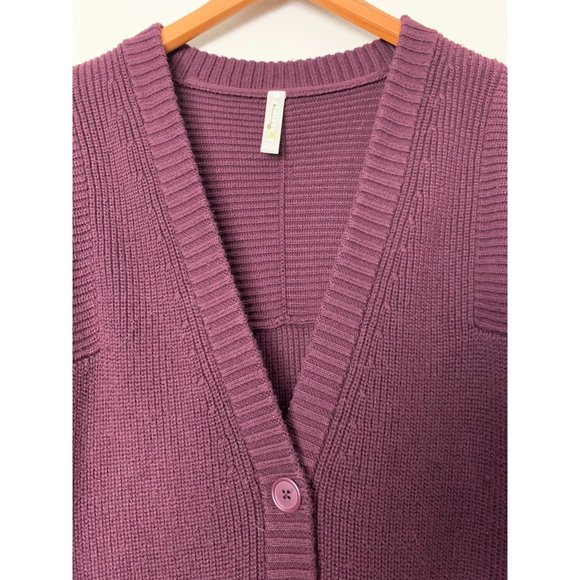 Athleta West End Oversized Cardigan in Antique Burgundy - Picture 5 of 9